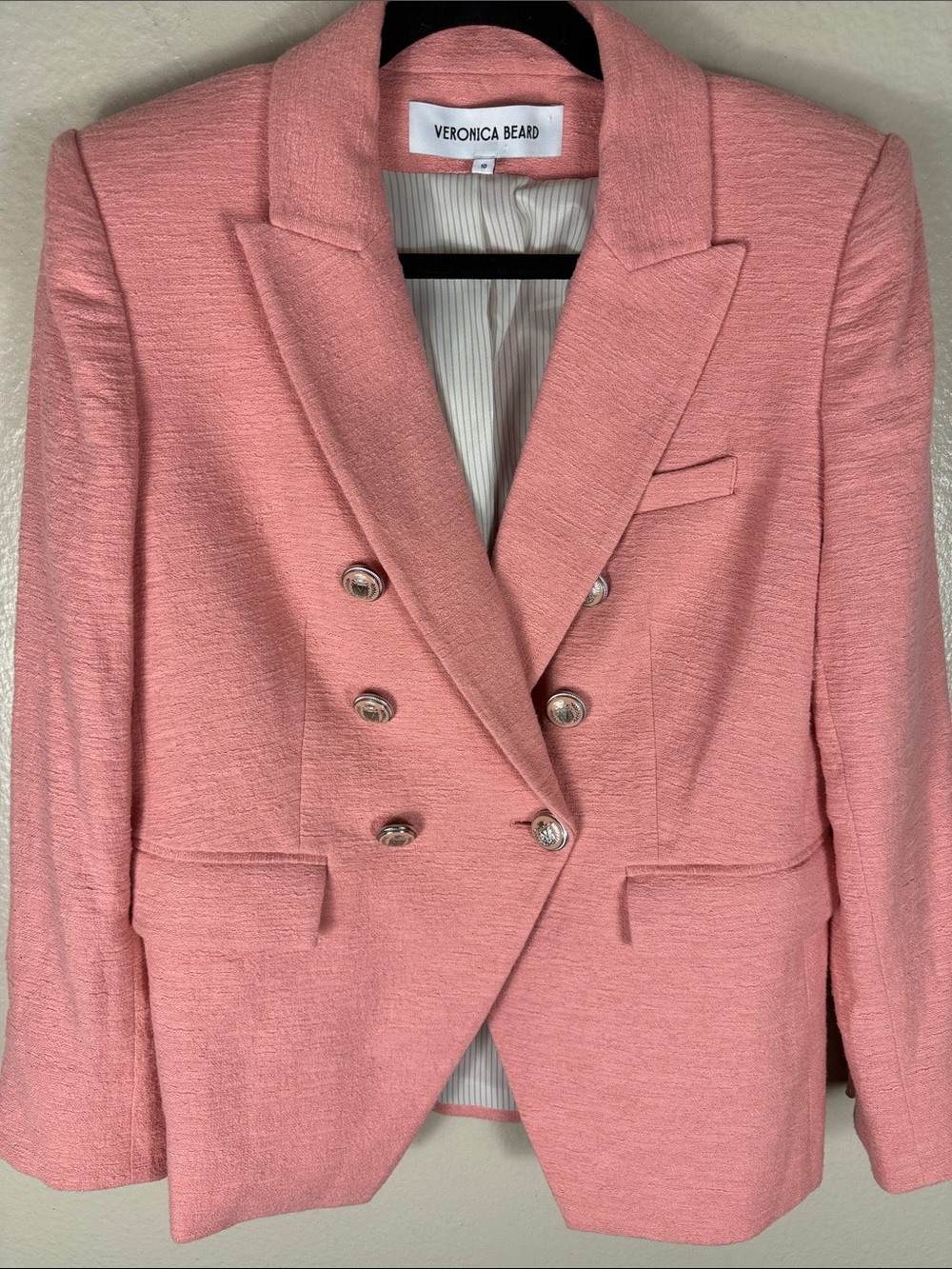 Veronica Beard Miller Dickey Jacket in Rosebloom - Picture 5 of 9